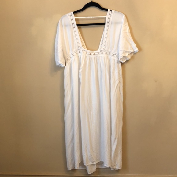 3/$15 Swim suit white lace tassel tie coverup - Picture 5 of 9